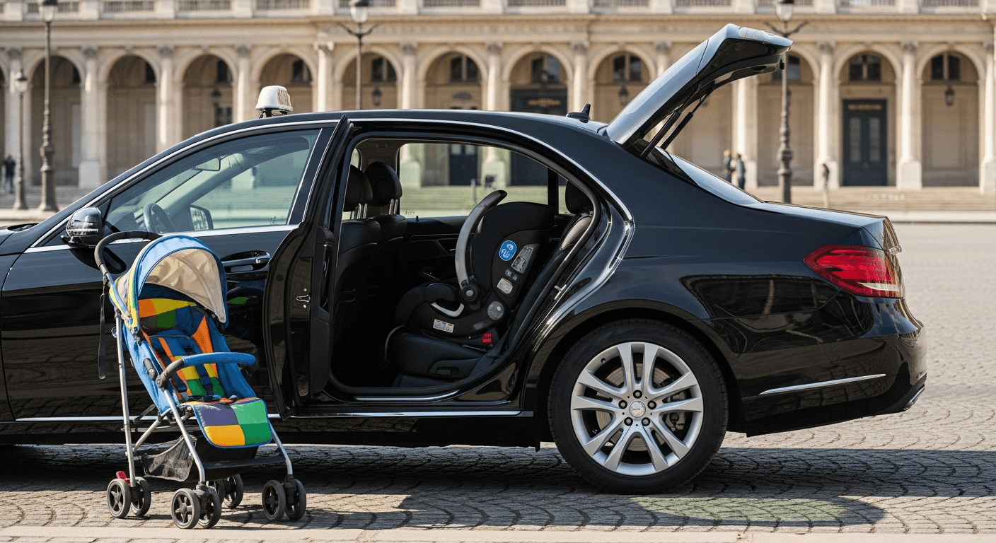 Taxi bébé Paris avec siège auto
